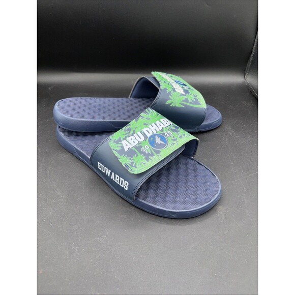 🔥 Minnesota Timberwolves Anthony Edwards Abu Dhabi 2023 iSlide Shoes 🔥 - Picture 1 of 10